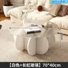 Mesa de Centro de Cristal, Mesa Moderna de Lujo Ligero para Sala de Estar, para Apartamentos Pequeños, Mesa Redonda Sencilla de Moda Estilo Ins, Minimalista
