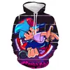Sudadera con capucha impresa en 3D del nuevo juego de comercio exterior 2021 Friday night funkin