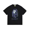 260g Atacado Transfronteiriço Dropshipping Cabeça de Macaco Estilo Clássico Casual Estampada Manga Curta Camiseta Unissex