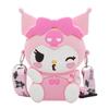 Funda para Auriculares Kuromi Billetera de Monedas de Silicona Almacenamiento Portátil Mini Billetera con Cremallera para Niños