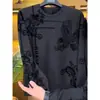 Nueva Sudadera de Cuello Redondo de Alta Gama para Hombre Forrada de Polar Otoño e Invierno 2026, Gruesa y Elegante, Versátil y Cálida, Camiseta de Manga Larga Básica