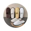 Pantuflas de Terciopelo Desechables para Hoteles de Lujo, Casas de Huéspedes, Clubes, Salones de Belleza de Viaje, Hoteles, Pantuflas Portátiles Gruesas para Viajes