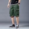 Pantalones cortos de verano de marca de moda para hombre, pantalones casuales finos para exteriores, pantalones holgados rectos grandes, pantalones cortos deportivos geniales para hombre