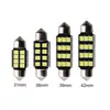 Luz LED de coche decodificadora de doble punta Canbus 39MM 41MM 2835 12SMD luz de techo luz de matrícula