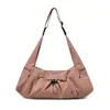 2025 Jielanshi Nova Versão Urbana Simples Bolsa de Nylon Fashion Versátil Leve Bolsa Tote para o Dia a Dia