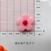 Flor fosca de resina acessórios de resina diy flor de cinco pétalas arredondada acessórios de cabelo para crianças material diy para meias
