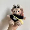 Chaveiro Lanyard Pingente Boneco de Pelúcia Urso Shirley Rose Duffy Fofo de Outono e Inverno Presente de Aniversário para Casal
