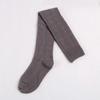 Calcetines de algodón hasta la rodilla otoño e invierno medias altas marea para niños grano vertical hasta la rodilla calcetines hasta el muslo trenzados tubo largo color sólido mayoreo
