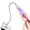 Lámpara de Mesa con Pinza USB Lámpara para Esmalte de Uñas Lámpara Curadora de Esmalte de Uñas Pegamento UV Curado Lámpara Morada Lámpara de Reparación de Teléfonos Móviles