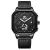 Marca Suiza Impermeable Multifuncional Moda Reloj para Hombre Correa de Acero Reloj de Cuarzo Transmisión en Vivo Comercio Exterior Modelo Popular Dropshipping