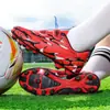Zapatos de Fútbol de Velcro para Niños y Niñas con Uñas Largas Rotas para Adolescentes, Estudiantes de Secundaria y Primaria, Pelotas de Entrenamiento para Césped Interior