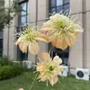 Flor Artificial Amante Nebuloso de Pétalos Plegables de 3 Cabezas, Flor Falsa de Hierba Negra para Decoración de Bodas y Hogar, Venta al por Mayor