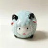 Adorno de Mascota de Té Pequeña Oveja de Cerámica, Linda Oveja Miau-Miau Decoración de Escritorio, Accesorio para Ceremonia del Té, Mascota Linda de Cerámica
