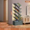 Estantería Sencilla de Pie Estante de Almacenamiento Sala de Estar Forma de Árbol Librería Pequeña Hogar Montado en Pared Gabinete de Almacenamiento Multicapa para Espacios Estrechos