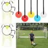 Disco Alvo para Treinamento de Futebol para Prática de Agilidade e Chutes, Equipamento Colorido para Prática de Chutes para Treinamento de Futebol e Baseball