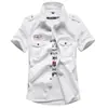 Entre no AliExpress Air Force One Camisa de Verão Masculina Manga Curta Camisa Social Militar Masculina Comércio Exterior da Amazon