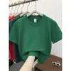 Nueva Camiseta Infantil de 200g de Alta Densidad con Triple Costura para Ropa Infantil, Cuello Redondo, Hombro Caído, Manga Corta, Diseño Liso, Se Puede Estampar con Logo