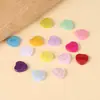 Botones de resina de alta gama con forma de corazón perlado, adecuados para camisas, cárdigans de manga corta y suéteres, botones coloridos de dos agujeros hechos a mano para manualidades