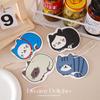 Esponja de Gatito de Dibujos Animados Paño de Limpieza Pulpa de Madera Comprimida Algodón para Lavar Platos Cepillo para Olla Absorbente de Agua Aceite Antiadherente Algodón de Pulpa de Madera Artefacto de Limpieza de Cocina