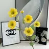 6 Cabezas de Flores Mariposa, Flores Artificiales para Decoración de Salón de Bodas, Flores Falsas de Peonía al por Mayor