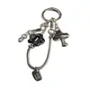 Colgante de hongo estilo Ins, cadena de hueso de serpiente con forma de flor, correa para teléfono, llavero, accesorio para bolsa de cámara CCD para niñas