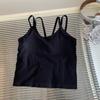 Camisola sexy de chica caliente de puro deseo para mujer de verano con almohadilla en el pecho, espalda de belleza sin costuras, ajuste ceñido, corta, interior de tirantes, top tubo con envoltura en el pecho