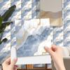 Papel de Parede Autoadesivo Impermeável à Prova de Umidade Estilo Ins Parede Papel de Parede Autoadesivo Quarto Quente Banheiro de Alta Qualidade Adesivo Imitação de Azulejo