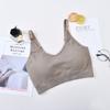 Osito Grande U Transpirable Belleza Espalda Ropa Interior Anti-Caída Push-Up Simple Versátil Anti-Exposición Costillado Inalámbrico Camisola para Mujeres