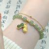Pulsera de Mariposa de Cristal Ojo de Gato Douyin para Mujer Diseño Nicho Ins Pulsera Luz de Luna Gris Pulsera DIY Regalo para Estudiante