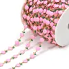 Cadena de Manzana de Dibujos Animados de Acero Inoxidable Transfronteriza Cadena de Goteo de Aceite de Doble Cara Joyería de Accesorios para Pulseras de Collares DIY Europeos y Americanos Venta al por Mayor