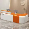 Mostrador de Bar Cajero Simple Moderno Escritorio de Recepción Banco de Trabajo Tienda Pequeña Tienda de Ropa Mesa de Mostrador Salón de Belleza Escritorio de Recepción