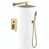 Conjunto de Chuveiro Embutido Transfronteiriço, Conjunto de Chuveiro Quente e Frio Embutido Personalizado, Conjunto Completo de Metais Sanitários de Aço Inoxidável