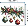 Navidad Hoja Nueva Bola Colgante Colorida Tanque del Inodoro Asiento del Inodoro Pegatinas Decorativas Atmósfera Festiva Decoración del Hogar