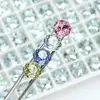 Dongzhou Crystal 8mm Ocho Caras Corte Rosa Milenio Diamante para Uñas Destellante Diamante de Cristal K9 de Alta Calidad Accesorios de Arte para Uñas de Lujo Ligero