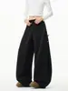 Pantalones Deportivos con Cordón Estilo Americano para Hombres y Mujeres, Pantalones Largos Acampanados de Peso Pesado para Primavera, Pantalones Retro Sueltos de Pierna Ancha