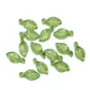 Plástico Acrílico Folhas Verdes Pequenas, Vários Tipos de Folhas, Decorações Artesanais DIY, Brincos, Pulseiras com Contas, Acessórios