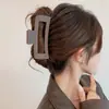 Para cabelos grossos, presilha de tubarão acrílica da moda, presilha de cabelo francesa fofa em formato de coração, presilha de garra com laço elegante para mulheres