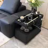 Nova mesa de centro móvel para espaços pequenos, armário lateral para sala de estar, armário de sofá, armário lateral inteligente de luxo leve, mesa lateral minimalista moderna