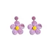 Brincos de Flores à Beira-Mar Estilo Férias, Ráfia Popular de Luxo Acessível Estrela do Mar Salgada Brincos Elegantes de Nicho
