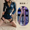 Lencería Sexy de Fantasía Uniforme de Policewoman Sexy para Discoteca Traje Seductor de Azafata Atuendo de Secretaria Hermana Real Policía Q