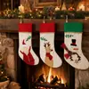 Nuevo Producto Xingwang 2025: Calcetines de Navidad de Arpillera, Bolsas de Regalo, Decoraciones para Árbol de Navidad, Adornos de Muñeco de Nieve para Árbol de Navidad, Calcetines