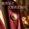 Broche temperamento diosa versátil anti-exposición hebilla de bufanda de seda solapa de traje pin estilo coreano moda broche accesorios regalo mujer