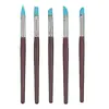 Caneta de silicone para cerâmica macia argila de cerâmica escultura em argila ferramentas de argila 5 conjuntos de caneta de borracha caneta de unha fabricantes atacado