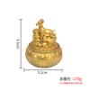 Latón gira la olla alrededor mini dragón y tetera de fénix inmediatamente cambian de manos para jugar mahjong artesanías de cobre de la suerte