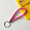 Chaveiro de corda de couro trançado com detalhes chaveiro de casal chaveiro de carro pequeno presente chaveiro colorido atacado