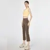 Pantalones acampanados suaves Hawata para mujer 2023 Primavera y Otoño Nuevos Pantalones de cintura alta pantalones casuales para mujer pantalones de otoño acampanados cortos