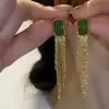 Pendientes de Borlas con Diseño de Nicho, Pendientes de Alta Gama, Pendientes Elegantes, Agujas de Plata 925, Pendientes Largos de Lujo Accesible al por Mayor
