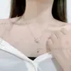 Colgante de Meteoro bajo la Luna, Diseño de Estrella y Luna, Collar de Alta Gama para Mujer, Cadena de Clavícula Simple y Versátil