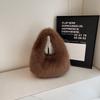 Bolso de Felpa para Mujer de Gran Capacidad 2024 Nuevo Otoño e Invierno Diseño Nicho Un Hombro Portátil Suave Bolso Dumpling para Viaje
