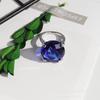 Nuevo Anillo de Propuesta de Diamante de Color Cristalino Anillo de Diamante de Recuerdo Anillo para Servilleta Hebilla para Servilleta Decoración Joyería del Día de San Valentín
